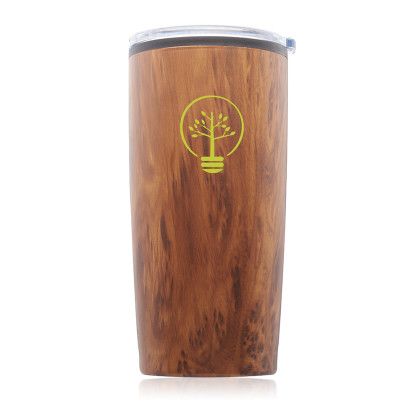 Custom 20 oz. Glacier Plastic Tumblers - Wood