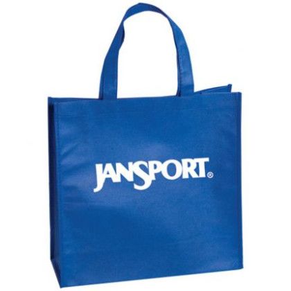 Custom Textured Non Woven Tote Bag - Blue