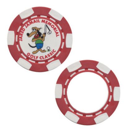 Custom Poker Chip 1 1/2" - Red