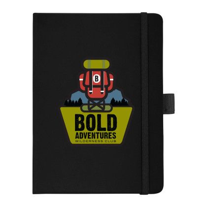 Custom 5"W x 7"H FSC Mix Vienna Hard Bound JournalBook - Black Custom 5"W x 7"H FSC Mix Vienna Hard Bound JournalBook - Black