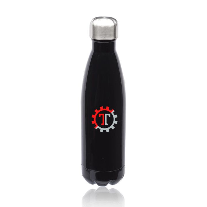 Custom 17oz Stainless Steel Levian Cola Shaped Bottles