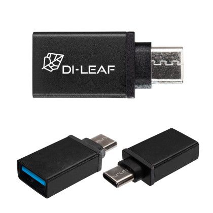 Custom USB-A to Type-C Adapter - Metallic Black