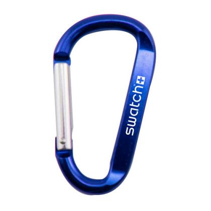 Custom Carabiner Clip Keychain - Blue