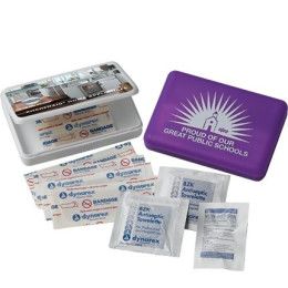 Custom First Aid Kit in Box - Purple