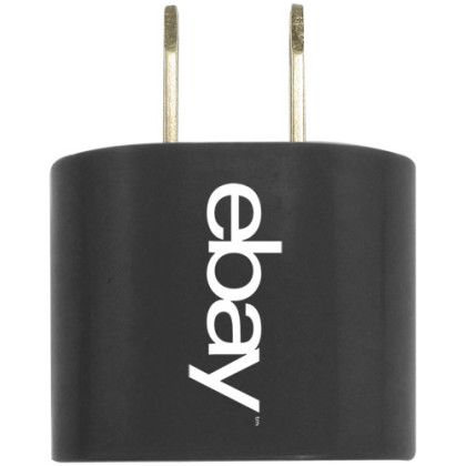 Custom Oval AC Charger Wall Adapter - Black