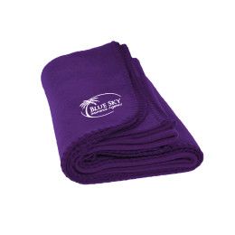 Custom Promo Fleece Blanket - Purple