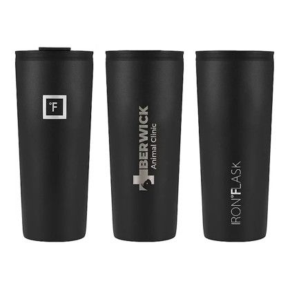 Custom Iron Flask Classic Tumbler 2.0 24 Oz - Midnight Black