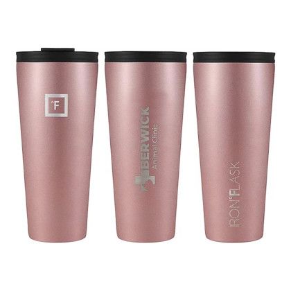 Custom Iron Flask Classic Tumbler 2.0 24 Oz - Rose Gold