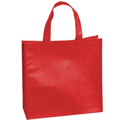 Custom Textured Non Woven Tote Bag - Red