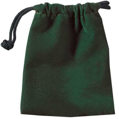 Custom Mini Velour Pouch - Green