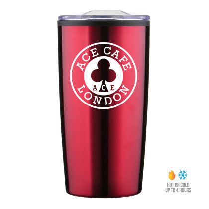 Custom 20 oz Economy Stainless Steel Tumbler With Plastic PP Liner - Red