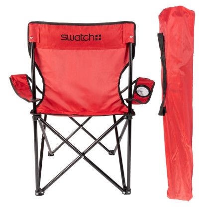 Custom Folding Chair with Carrying Bag - Red