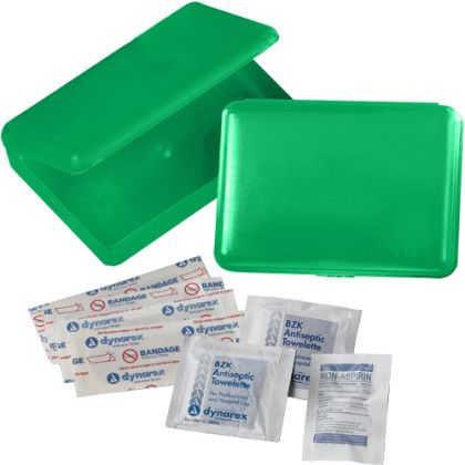 Custom First Aid Kit in Box - Green