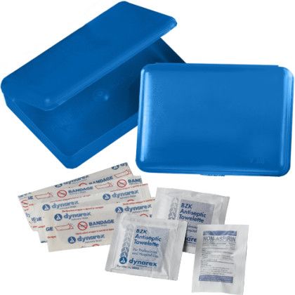 Custom First Aid Kit in Box - Translucent Blue