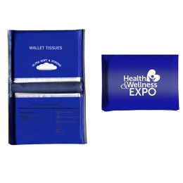 Compact Tissue Pack for Marketing - Blue