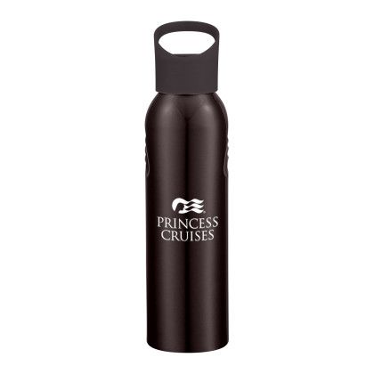 Custom 20 Oz. Aluminum Sports Bottle - Black