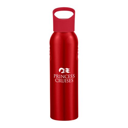 Custom 20 Oz. Aluminum Sports Bottle - Red