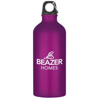 Aluminum Bike Bottle - 20 Oz - Screen Printed - Metallic Purple