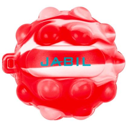 Custom Popper Ball - Red Swirl