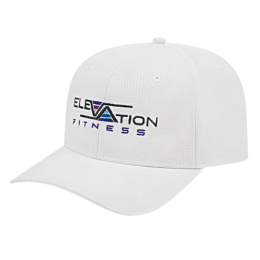 Custom Lightweight Aerated Performance Cap - White