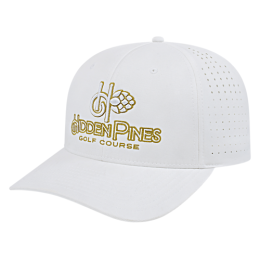 Custom Flexfit 110 Perforated Performance Snap Back Cap - White