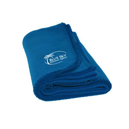 Custom Promo Fleece Blanket - Royal Blue