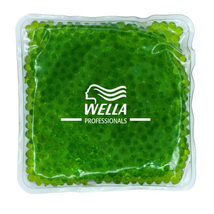 Custom Square Gel Bead Hot/Cold Pack - Lime Green