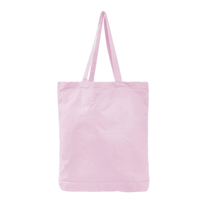 Colored Economical Tote Bag With Gusset- Light Pink