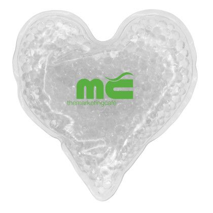 Custom Heart Gel Bead Hot/cold Pack - Clear