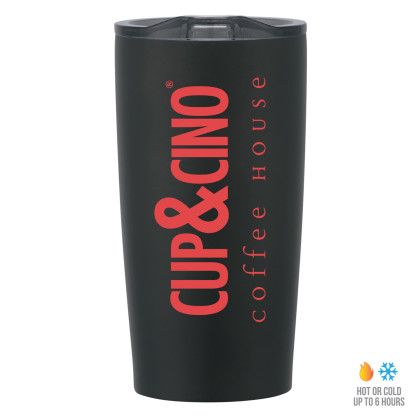 Custom 20 oz Stainless Steel Tumbler - Black