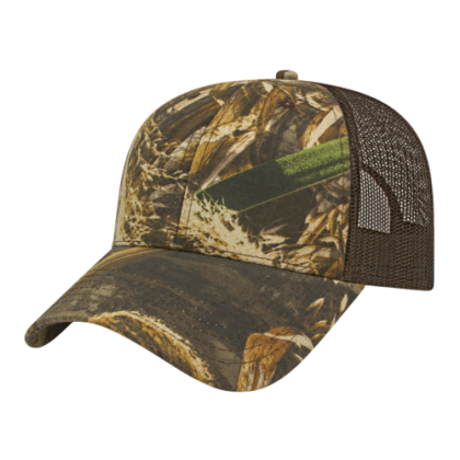 Custom Camo Trucker Mesh Back Cap - Realtree Max/Brown