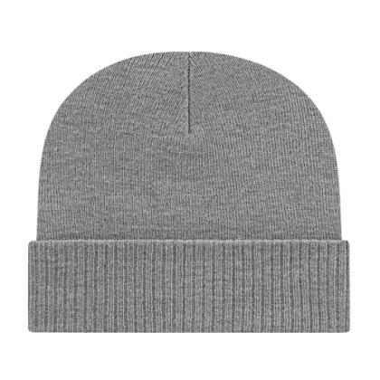 Custom Knit Cap with Ribbed Cuff - Heather