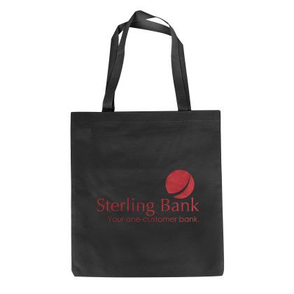 Custom Eco Savings Non-Woven Tote - Black