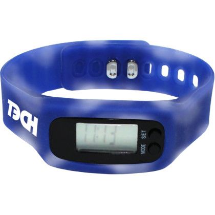 Custom Mood Pedometer Watch - Blue