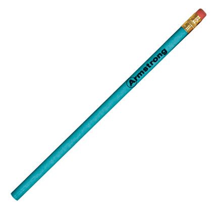 Custom Round Pioneer Pencil - Teal
