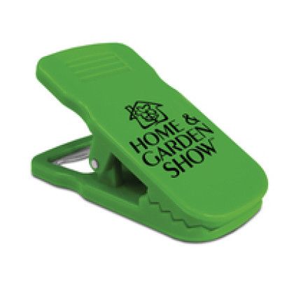 Custom Magnetic Bottle Opener/Bag Clip - Lime Green