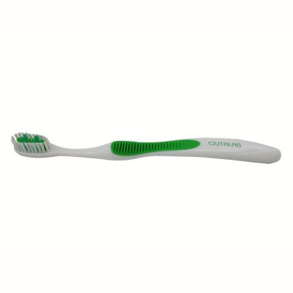 Custom Toothbrush With Tongue Scraper - Green