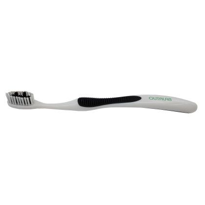 Custom Toothbrush With Tongue Scraper - Black