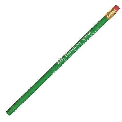 Custom Round Pioneer Pencil - Green