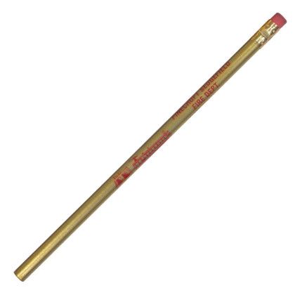 Custom Round Pioneer Pencil - Metallic Gold