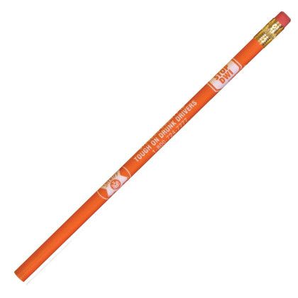 Custom Round Pioneer Pencil - Orange