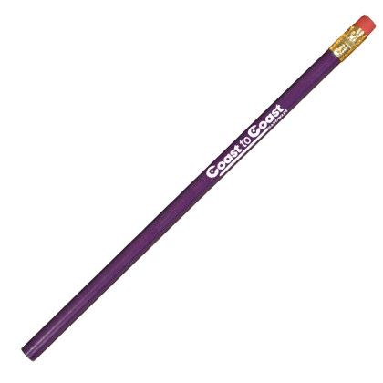 Custom Round Pioneer Pencil - Violet