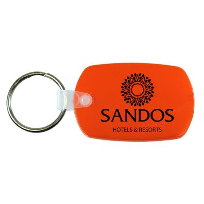 Custom Standard Key Fob - Translucent Orange