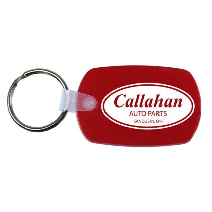 Custom Standard Key Fob - Translucent Red