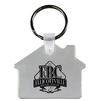 Custom House Key Fob - Clear