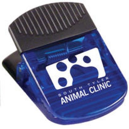 Custom Magnetic Mega Clip - Transparent Blue