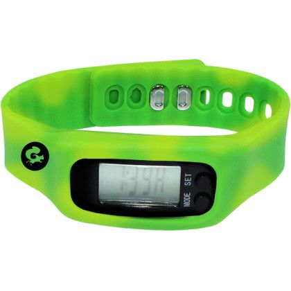 Custom Mood Pedometer Watch - Green to Yellow