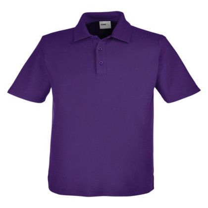 Campus Purple Men's Fusion ChromaSoft Embroidered Pique Polo Shirt