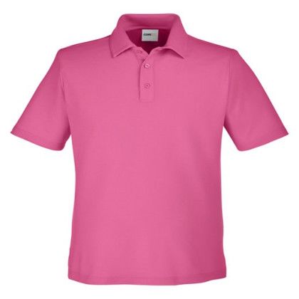 Charity Pink Men's Fusion ChromaSoft Embroidered Pique Polo Shirt