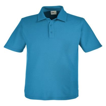 Electric Blue Men's Fusion ChromaSoft Embroidered Pique Polo Shirt